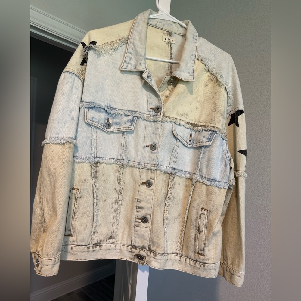 POL Two-Tone Jean Jacket